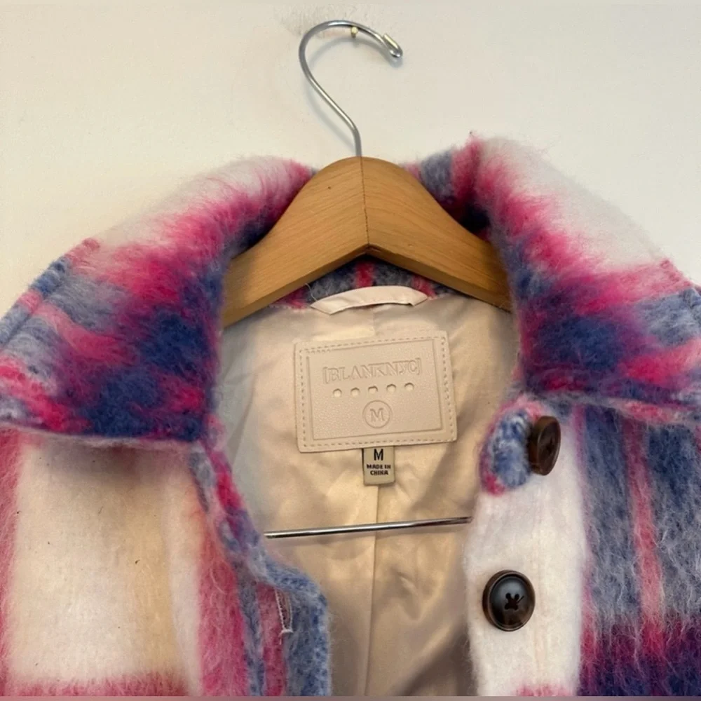 Blank NYC Plaid Shacket - M - Picture 6 of 6